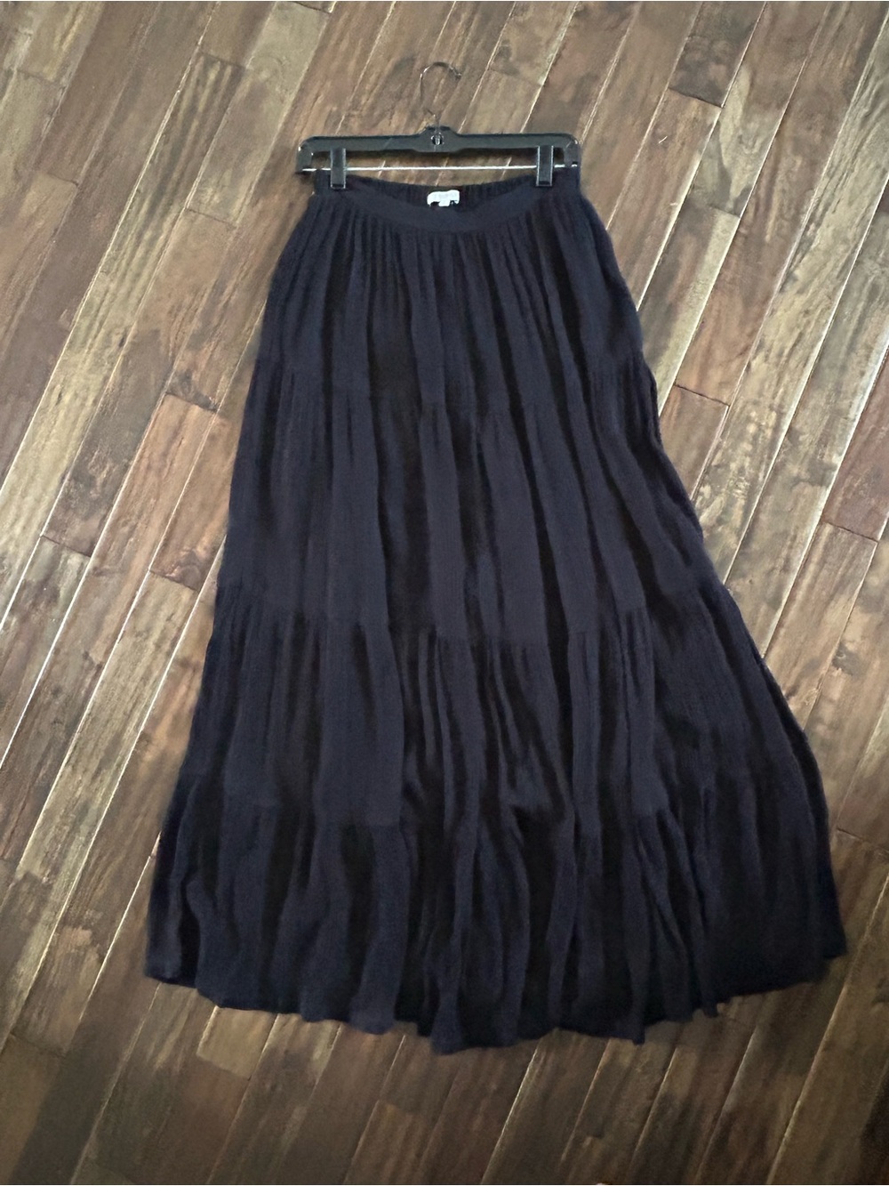 Z Supply Black Tiered Maxi Skirt - Flowing Silhouette